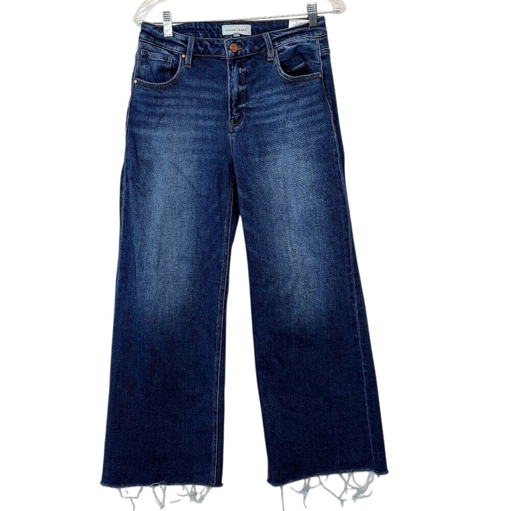 Risen Jeans Wide Leg 9/29 Indigo Blue